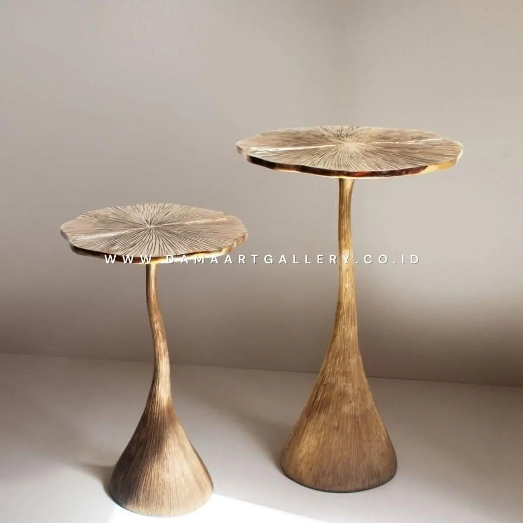 Coffee Table Tembaga dan Kuningan